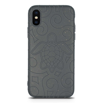 Ocean Turtle -  Biodegradable phone case - Ocean Blue and Black